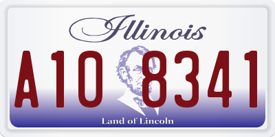 IL license plate A108341