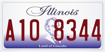 IL license plate A108344