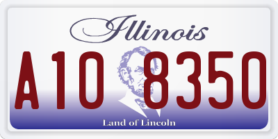 IL license plate A108350