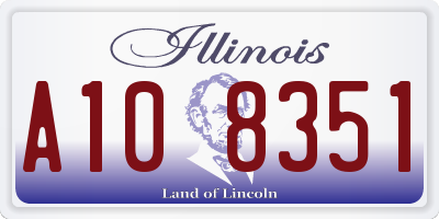IL license plate A108351