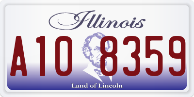 IL license plate A108359