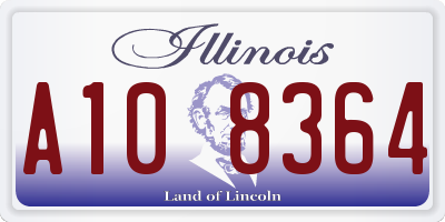 IL license plate A108364