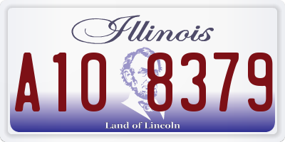 IL license plate A108379