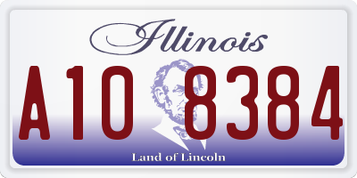 IL license plate A108384