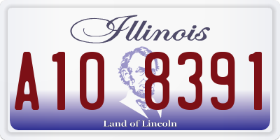 IL license plate A108391