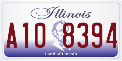 IL license plate A108394