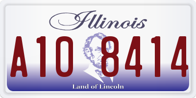 IL license plate A108414