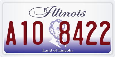 IL license plate A108422