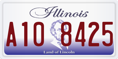 IL license plate A108425