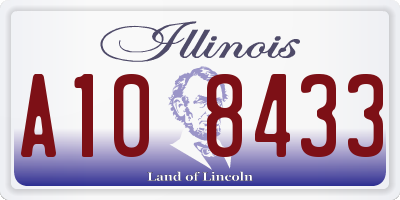 IL license plate A108433