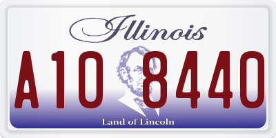 IL license plate A108440