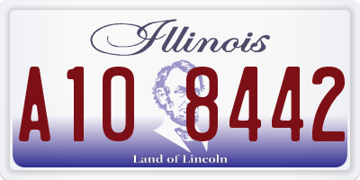 IL license plate A108442