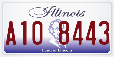 IL license plate A108443