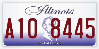 IL license plate A108445