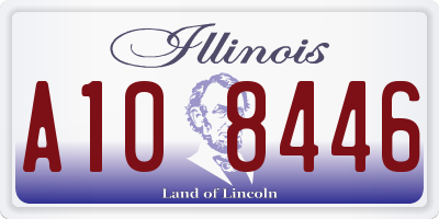 IL license plate A108446