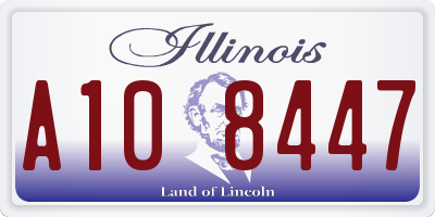 IL license plate A108447