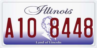 IL license plate A108448
