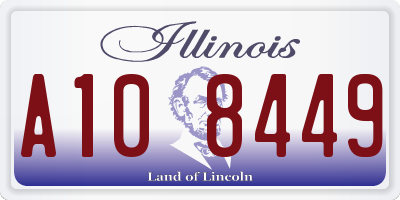 IL license plate A108449