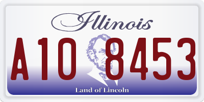 IL license plate A108453