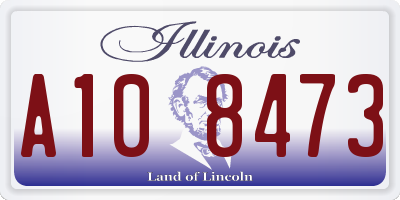 IL license plate A108473