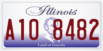 IL license plate A108482
