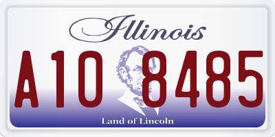 IL license plate A108485