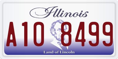 IL license plate A108499