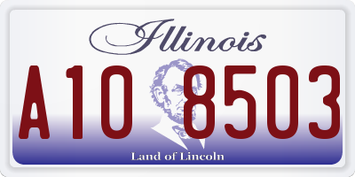 IL license plate A108503