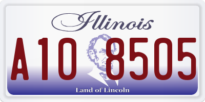 IL license plate A108505