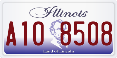 IL license plate A108508
