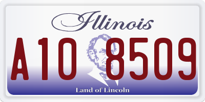 IL license plate A108509