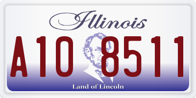 IL license plate A108511