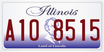 IL license plate A108515
