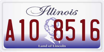 IL license plate A108516