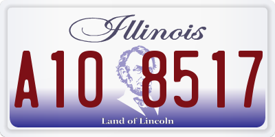 IL license plate A108517
