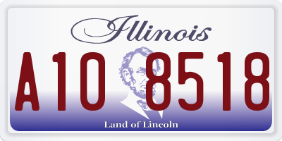 IL license plate A108518