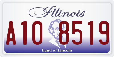 IL license plate A108519