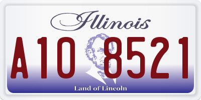 IL license plate A108521