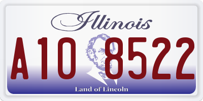 IL license plate A108522