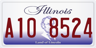 IL license plate A108524
