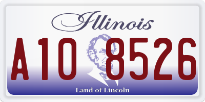 IL license plate A108526