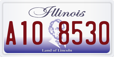 IL license plate A108530