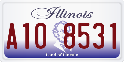 IL license plate A108531