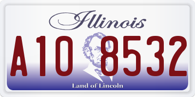 IL license plate A108532
