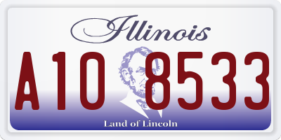 IL license plate A108533