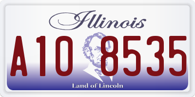 IL license plate A108535