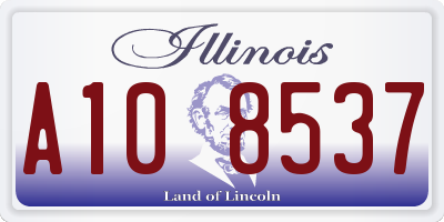 IL license plate A108537