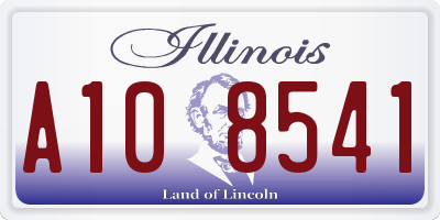 IL license plate A108541