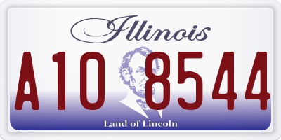 IL license plate A108544