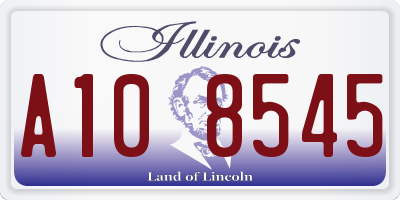 IL license plate A108545